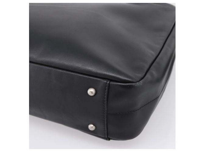 Borsa Business BURBERRY in Pelle 2way Nera Argento Auth ti4007 Nero - vista 18