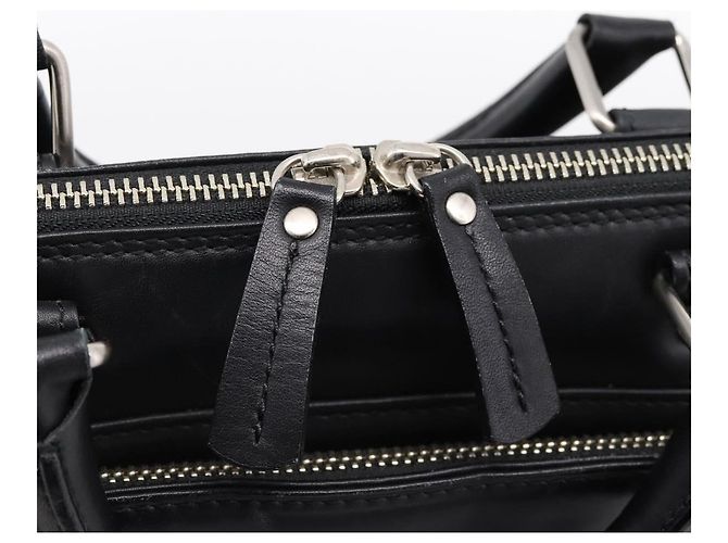 Borsa Business BURBERRY in Pelle 2way Nera Argento Auth ti4007 Nero - vista 19