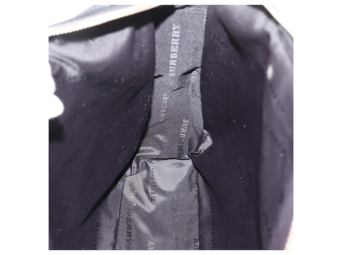 Borsa Business BURBERRY in Pelle 2way Nera Argento Auth ti4007 Nero - vista 21