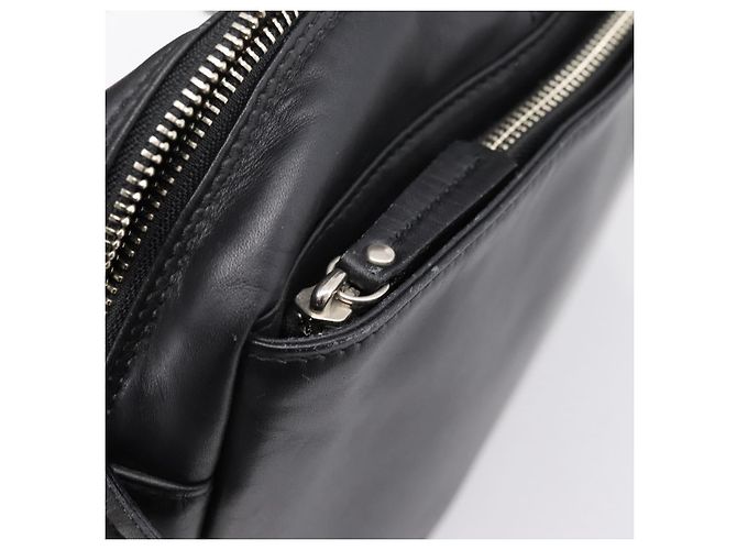 Borsa Business BURBERRY in Pelle 2way Nera Argento Auth ti4007 Nero - vista 22