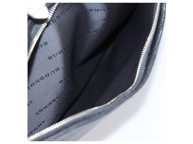 Borsa Business BURBERRY in Pelle 2way Nera Argento Auth ti4007 Nero - vista 23