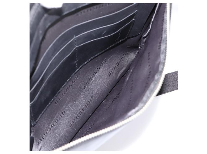 Borsa Business BURBERRY in Pelle 2way Nera Argento Auth ti4007 Nero - vista 24