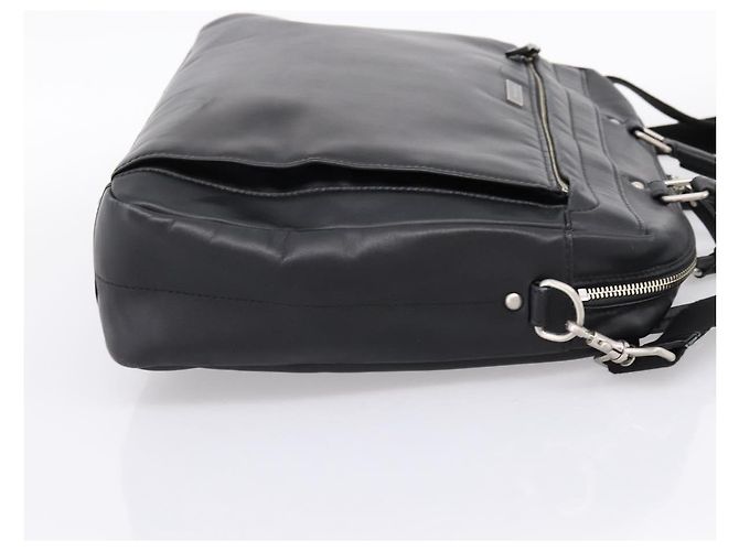 Borsa Business BURBERRY in Pelle 2way Nera Argento Auth ti4007 Nero - vista 4