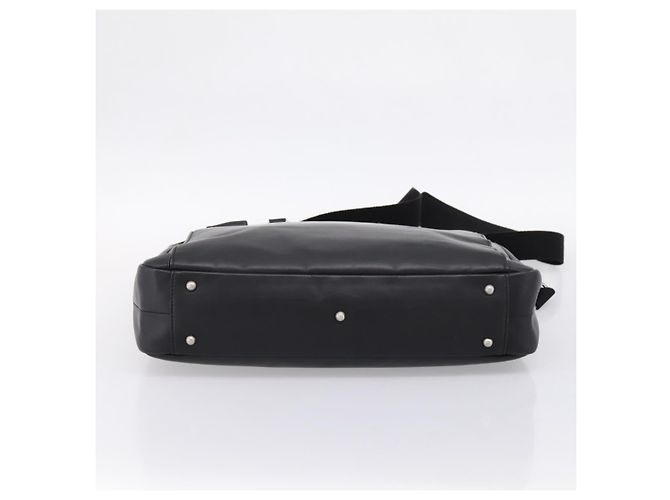 Borsa Business BURBERRY in Pelle 2way Nera Argento Auth ti4007 Nero - vista 5