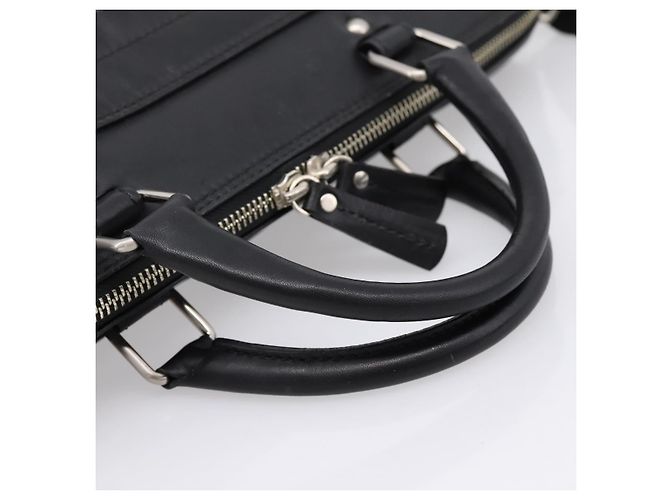 Borsa Business BURBERRY in Pelle 2way Nera Argento Auth ti4007 Nero - vista 7