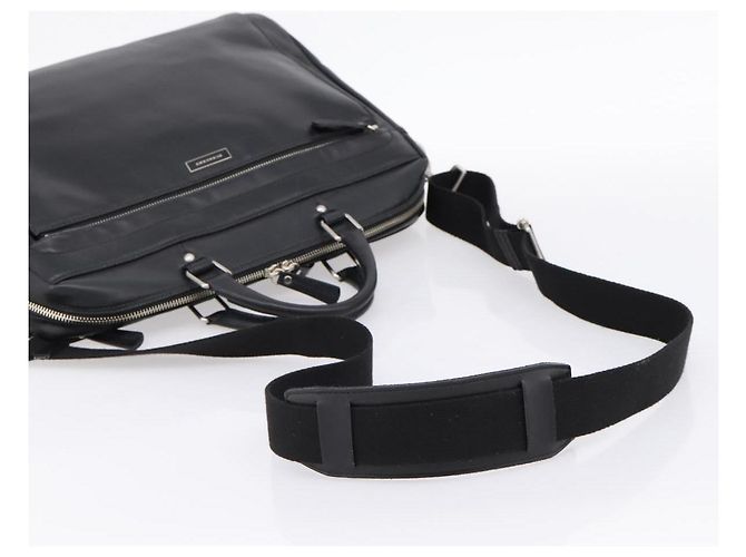 Borsa Business BURBERRY in Pelle 2way Nera Argento Auth ti4007 Nero - vista 8