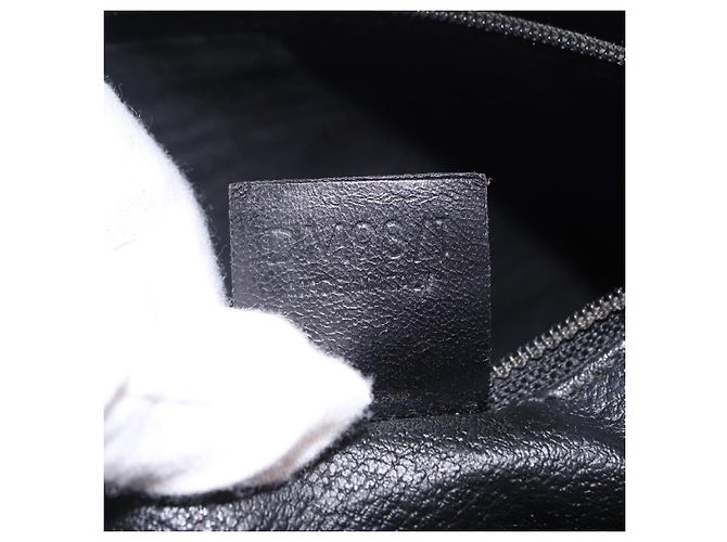 16 Céline Borsa Tote CELINE Macadam Canvas PVC Pelle Nero Oro Auth 203439V D'oro - vista 11