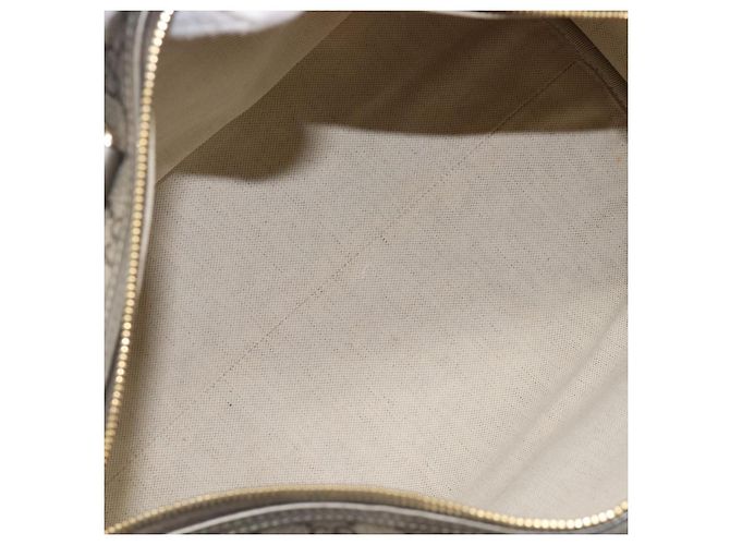 Bolso Boston GUCCI GG Supreme PVC Beige Tono Dorado 189895 Auth 202805V - vista 10