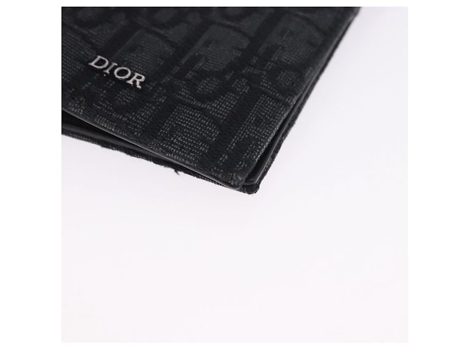 Portapassaporto Christian Dior Trotter Canvas Oblique Navy Auth 200572M - vista 14