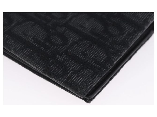 Portapassaporto Christian Dior Trotter Canvas Oblique Navy Auth 200572M - vista 15