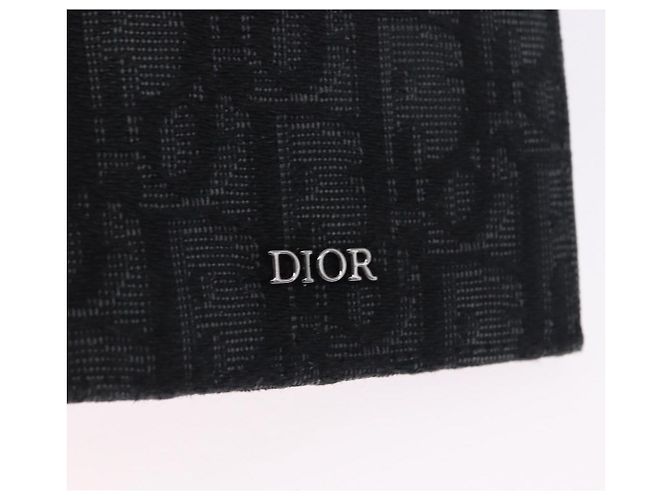 Portapassaporto Christian Dior Trotter Canvas Oblique Navy Auth 200572M - vista 17