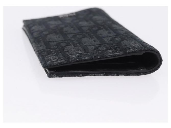 Portapassaporto Christian Dior Trotter Canvas Oblique Navy Auth 200572M - vista 5