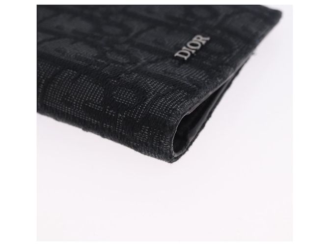 Portapassaporto Christian Dior Trotter Canvas Oblique Navy Auth 200572M - vista 7