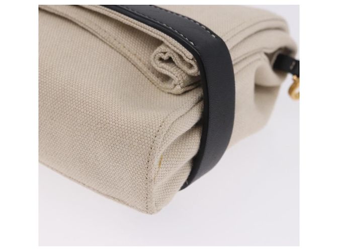 Borsa a tracolla BOTTEGA VENETA Canvas Beige Gold Auth bs36856 D'oro - vista 15