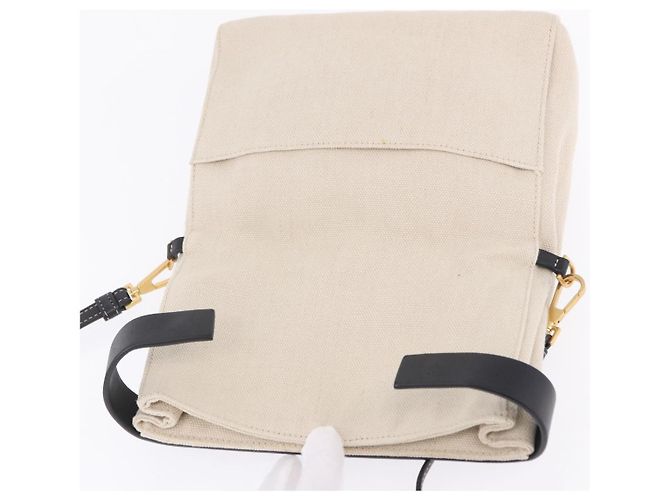 Borsa a tracolla BOTTEGA VENETA Canvas Beige Gold Auth bs36856 D'oro - vista 19