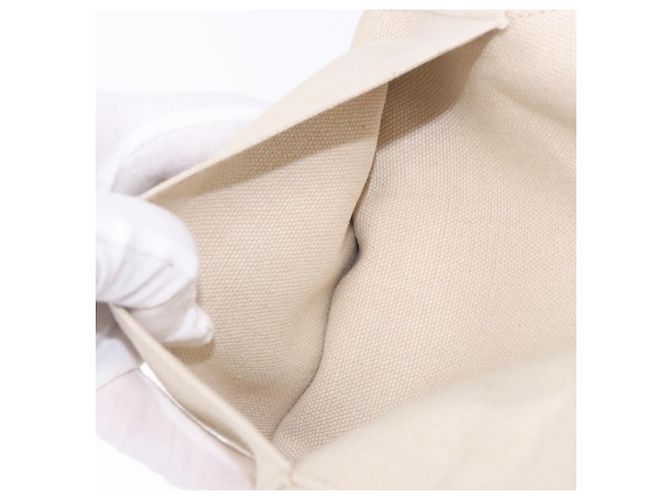 Borsa a tracolla BOTTEGA VENETA Canvas Beige Gold Auth bs36856 D'oro - vista 22