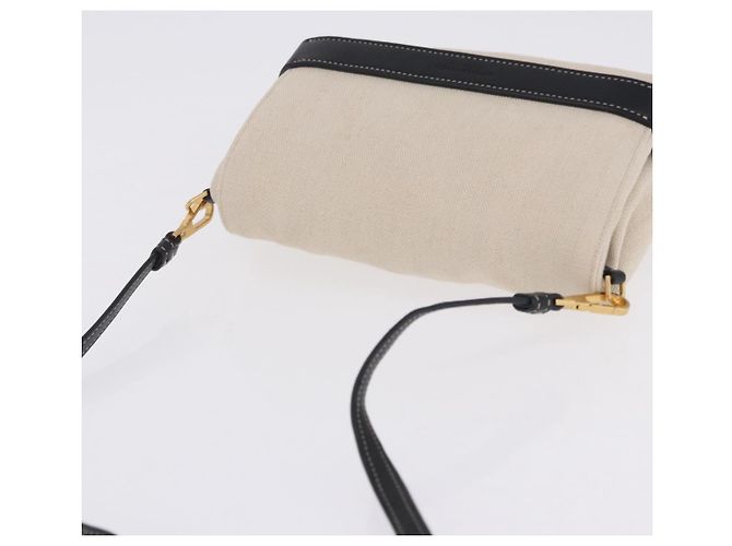 Borsa a tracolla BOTTEGA VENETA Canvas Beige Gold Auth bs36856 D'oro - vista 7