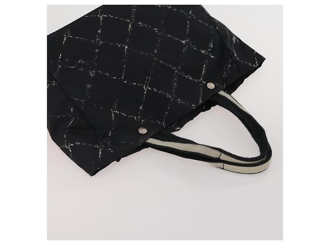 CHANEL New Travel Line Tote Bag Nylon 3 Set Black Beige CC Auth BA15740 Nero - vista 12