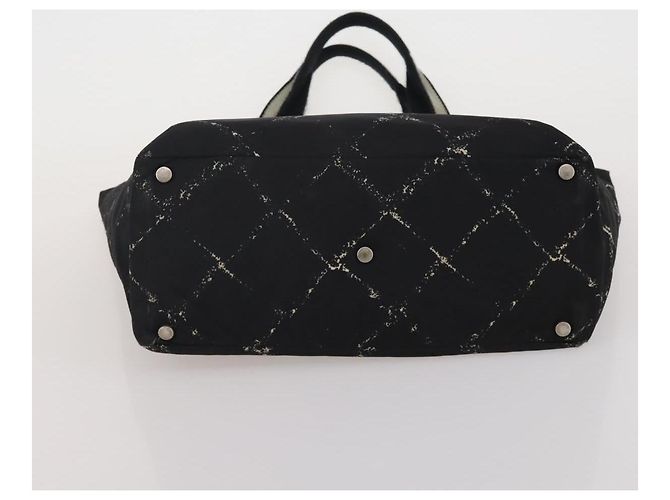 CHANEL New Travel Line Tote Bag Nylon 3 Set Black Beige CC Auth BA15740 Nero - vista 21