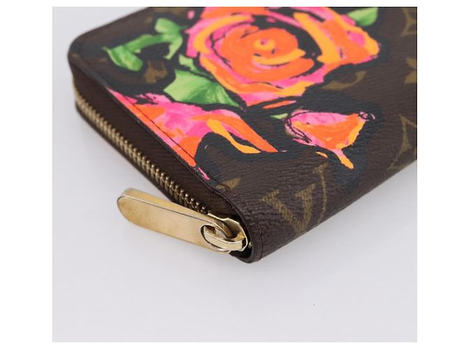 LOUIS VUITTON Monogram Rose Zippy Wallet Long Wallet M93579 LV Auth 200391 Monogramma - vista 14