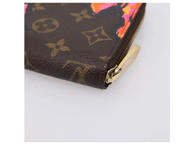 LOUIS VUITTON Monogram Rose Zippy Wallet Long Wallet M93579 LV Auth 200391 Monogramma - vista 15