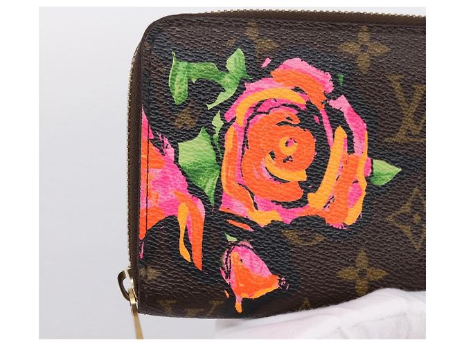 LOUIS VUITTON Monogram Rose Zippy Wallet Long Wallet M93579 LV Auth 200391 Monogramma - vista 17