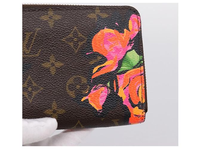 LOUIS VUITTON Monogram Rose Zippy Wallet Long Wallet M93579 LV Auth 200391 Monogramma - vista 18