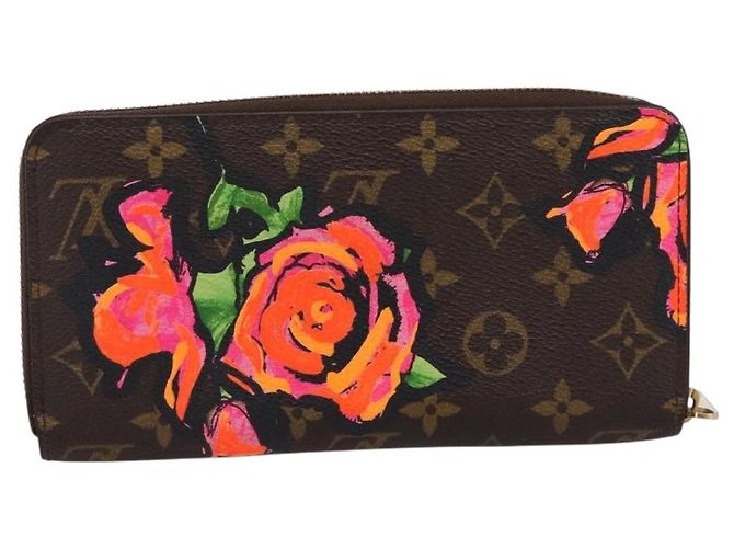 LOUIS VUITTON Monogram Rose Zippy Wallet Long Wallet M93579 LV Auth 200391 Monogramma - vista 2