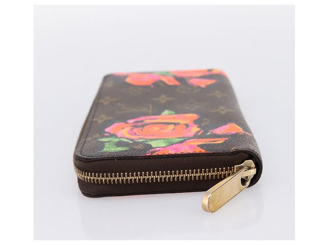 LOUIS VUITTON Monogram Rose Zippy Wallet Long Wallet M93579 LV Auth 200391 Monogramma - vista 3