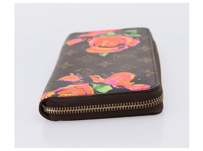 LOUIS VUITTON Monogram Rose Zippy Wallet Long Wallet M93579 LV Auth 200391 Monogramma - vista 4