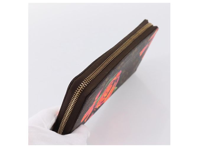 LOUIS VUITTON Monogram Rose Zippy Wallet Long Wallet M93579 LV Auth 200391 Monogramma - vista 5