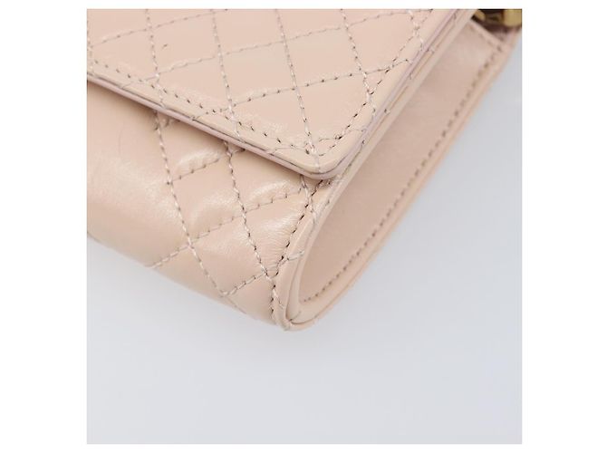 Bolso Bandolera con Cadena VERSACE Greca Goddess de Piel Pink Gold Auth 200704V Rosa Dorado - vista 15