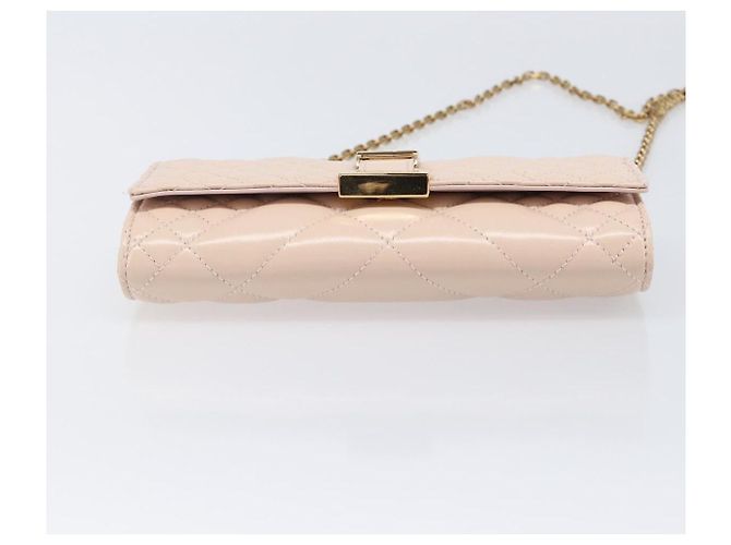Bolso Bandolera con Cadena VERSACE Greca Goddess de Piel Pink Gold Auth 200704V Rosa Dorado - vista 5