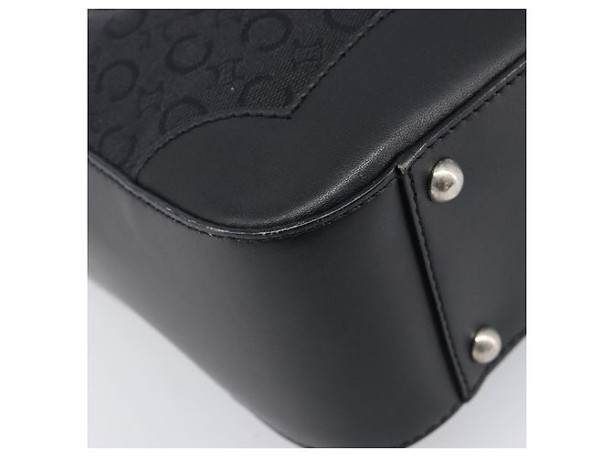Céline Sac à main CELINE C Macadam Canvas Black Silver Auth 202613A Noir Argenté - vue 16