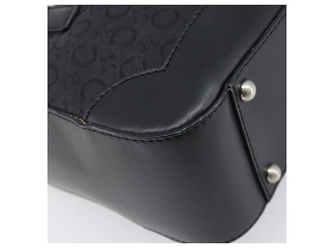 Céline Sac à main CELINE C Macadam Canvas Black Silver Auth 202613A Noir Argenté - vue 18