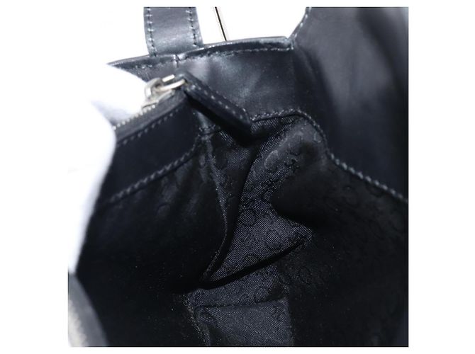 Céline Sac à main CELINE C Macadam Canvas Black Silver Auth 202613A Noir Argenté - vue 23
