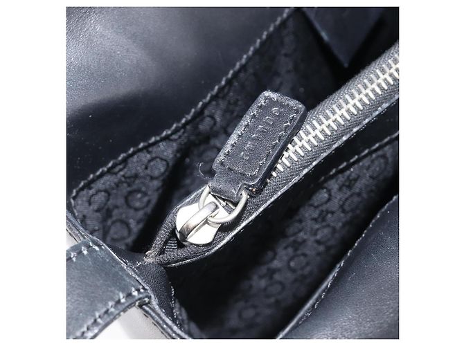 Céline Sac à main CELINE C Macadam Canvas Black Silver Auth 202613A Noir Argenté - vue 24