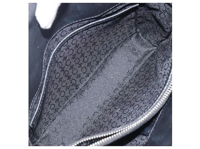 Céline Sac à main CELINE C Macadam Canvas Black Silver Auth 202613A Noir Argenté - vue 26