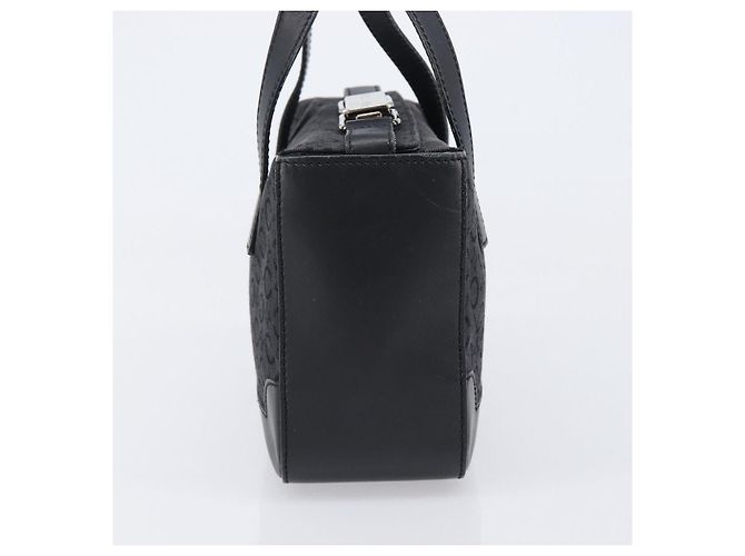 Céline Sac à main CELINE C Macadam Canvas Black Silver Auth 202613A Noir Argenté - vue 3