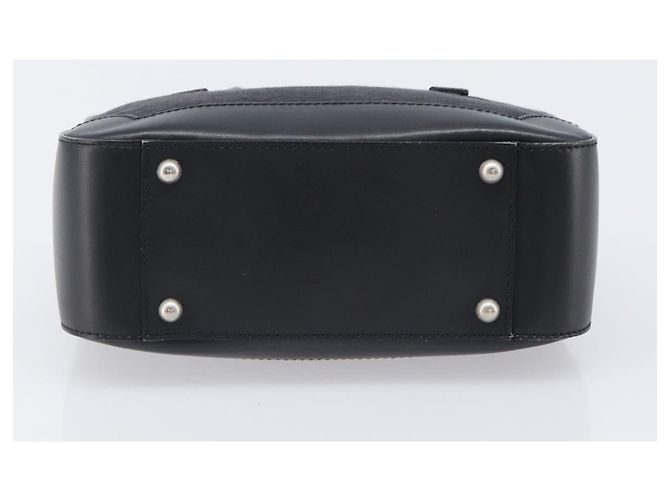 Céline Sac à main CELINE C Macadam Canvas Black Silver Auth 202613A Noir Argenté - vue 5