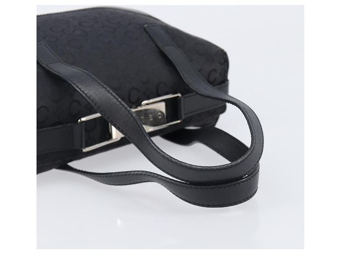 Céline Sac à main CELINE C Macadam Canvas Black Silver Auth 202613A Noir Argenté - vue 7