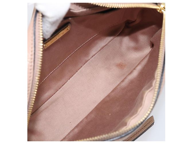 Borsa a tracolla Miu Miu in pelle beige e oro autentica 202924A D'oro - vista 11