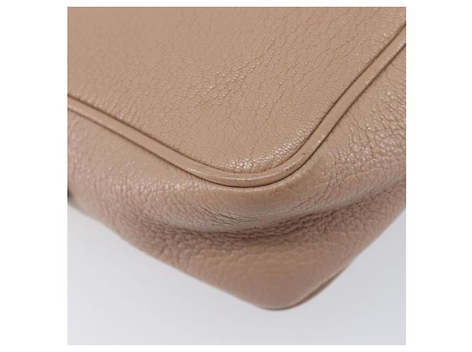 Borsa a tracolla Miu Miu in pelle beige e oro autentica 202924A D'oro - vista 17
