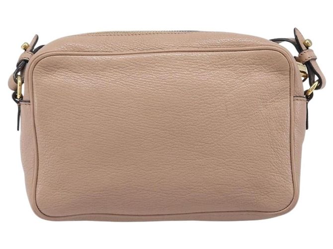 Borsa a tracolla Miu Miu in pelle beige e oro autentica 202924A D'oro - vista 2
