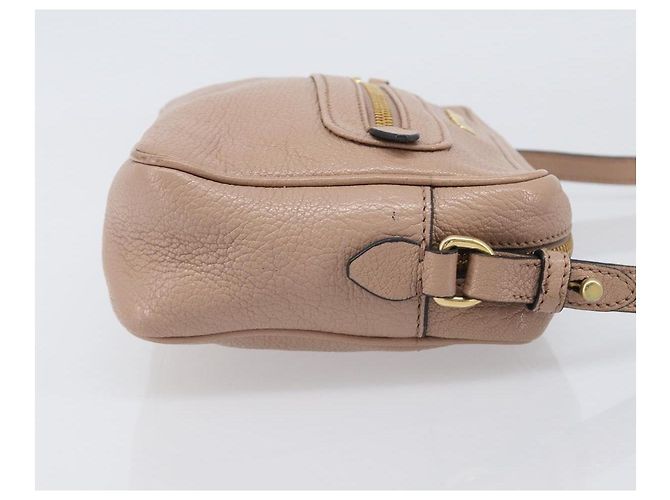 Borsa a tracolla Miu Miu in pelle beige e oro autentica 202924A D'oro - vista 3