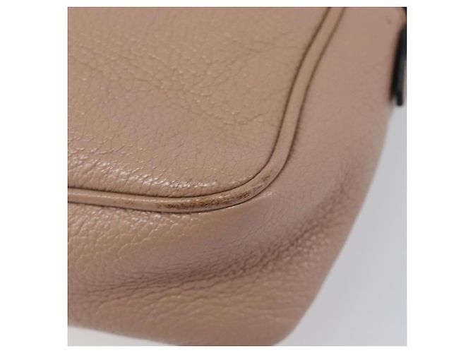 Borsa a tracolla Miu Miu in pelle beige e oro autentica 202924A D'oro - vista 9
