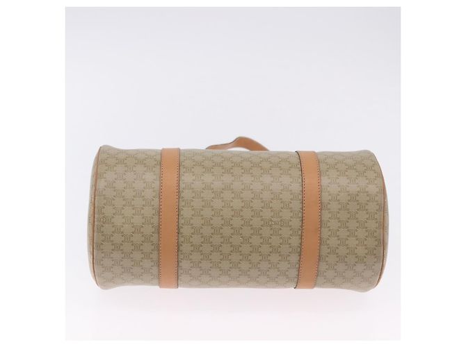 Céline CELINE Macadam Canvas Schultertasche PVC Beige Gold Auth 199837V Golden - Ansicht 5