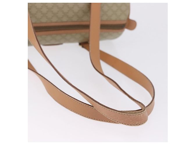 Céline CELINE Macadam Canvas Schultertasche PVC Beige Gold Auth 199837V Golden - Ansicht 7