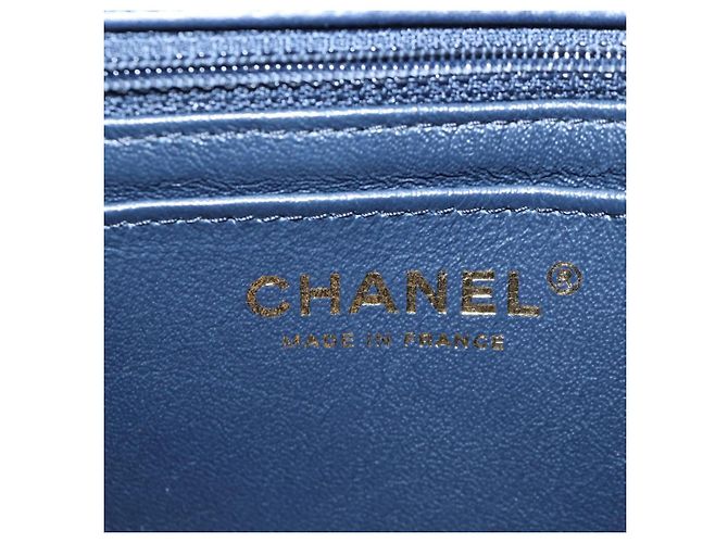 Borsa a tracolla CHANEL Chain Matelasse 20 Tweed Orange Gold CC Auth BA15643SM - vista 22