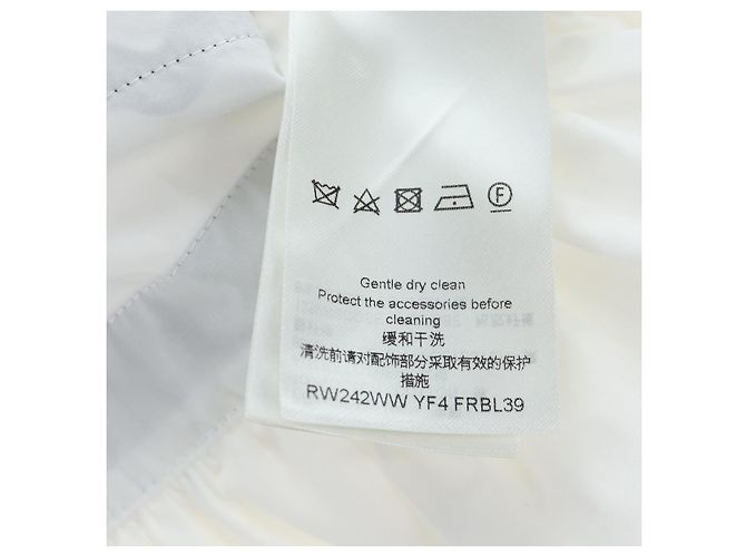 LOUIS VUITTON Top sin mangas de algodón Blanco Azul LV Auth 202320M - vista 15